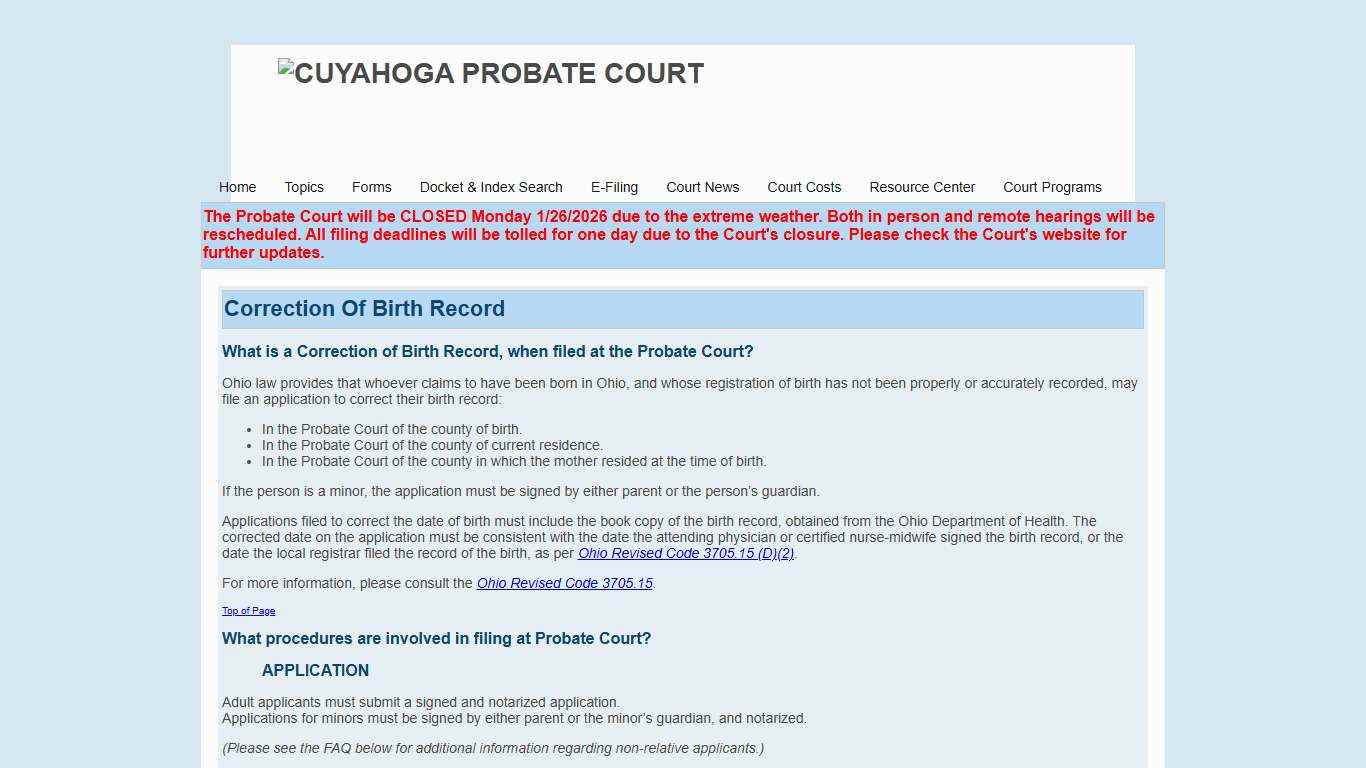 Cuyahoga County Probate Court